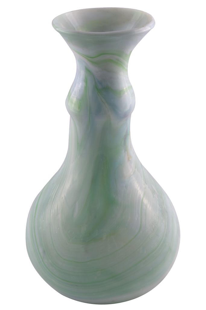 082000411097 Handmade Blown Glass Opaline Vase OP01