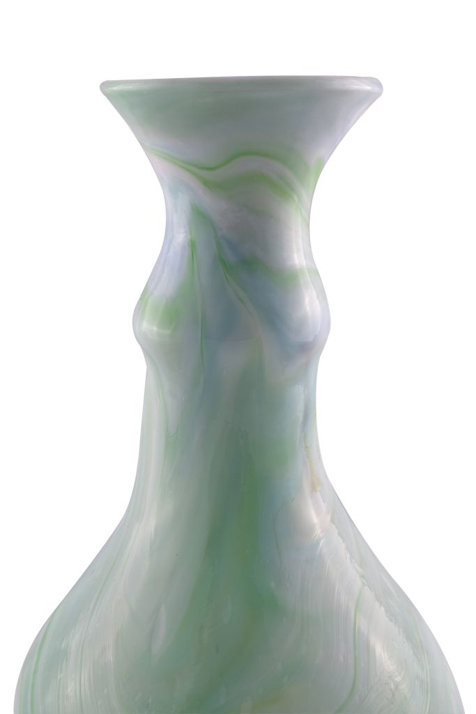 082000411097 Handmade Blown Glass Opaline Vase OP01