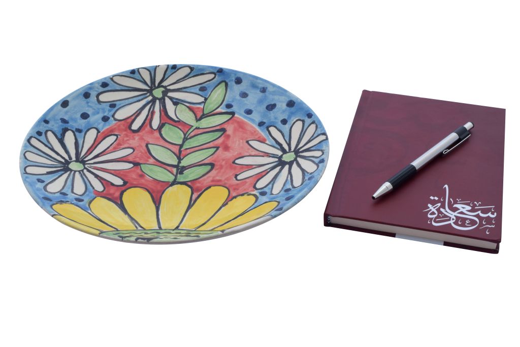 Handmade Pottery (Earthenware) Dish - Modern Flower 1