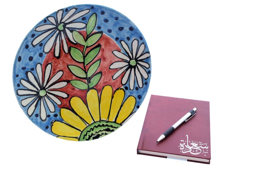 Handmade Pottery (Earthenware) Dish - Modern Flower 1
